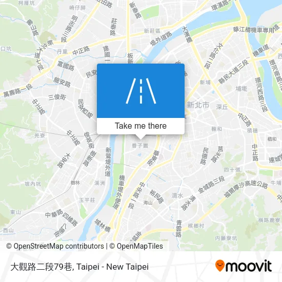 大觀路二段79巷地圖