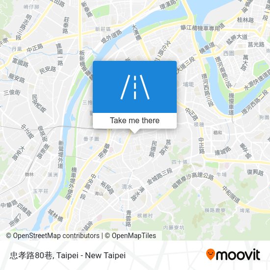 忠孝路80巷 map