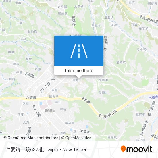 仁愛路一段637巷地圖