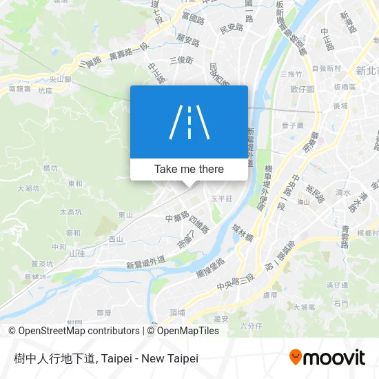 樹中人行地下道 map