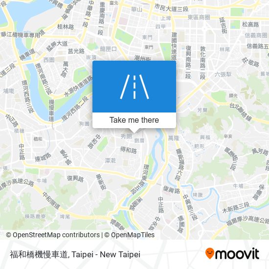 福和橋機慢車道 map