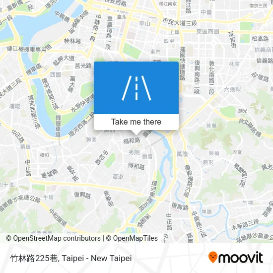 竹林路225巷地圖