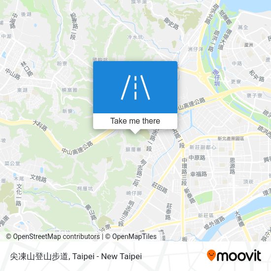 尖凍山登山步道 map