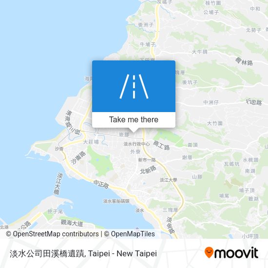 淡水公司田溪橋遺蹟 map