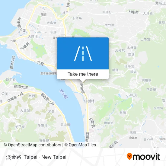 淡金路 map