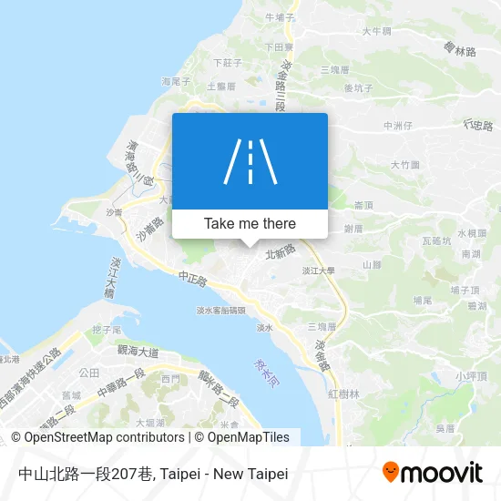 中山北路一段207巷地圖
