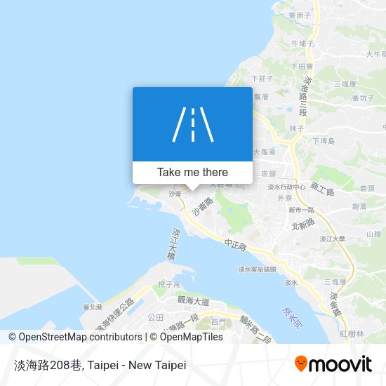 淡海路208巷地圖