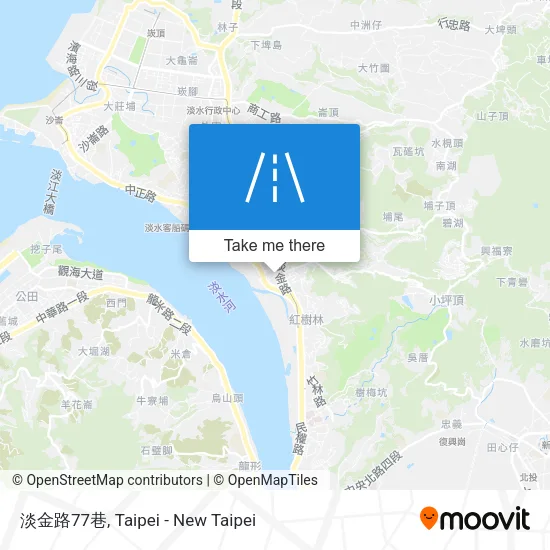 淡金路77巷 map