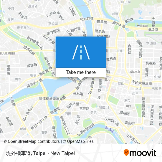 堤外機車道 map