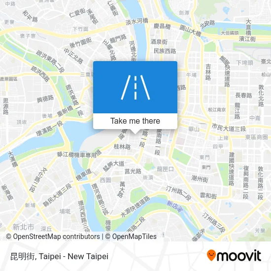 昆明街 map