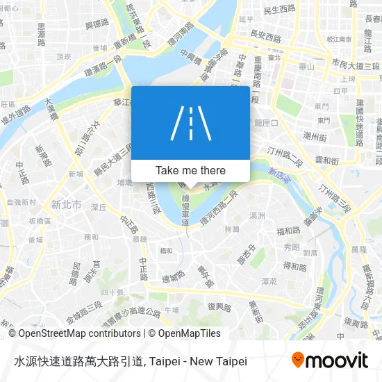 水源快速道路萬大路引道地圖