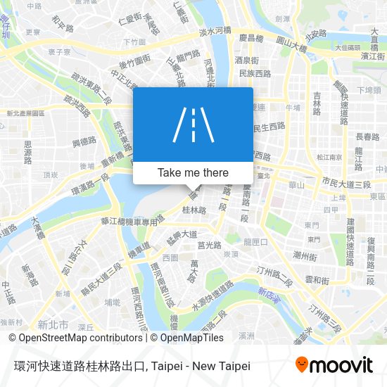 環河快速道路桂林路出口 map
