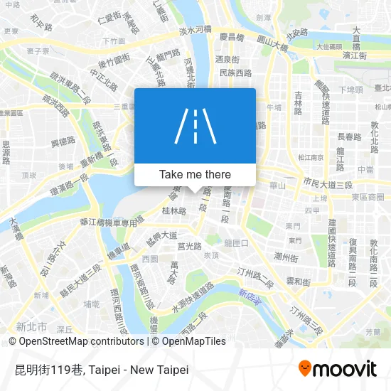 昆明街119巷 map