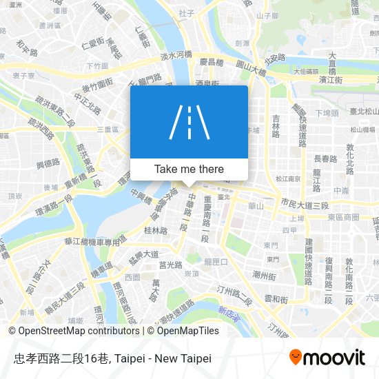 忠孝西路二段16巷地圖