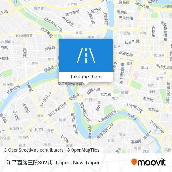和平西路三段302巷地圖