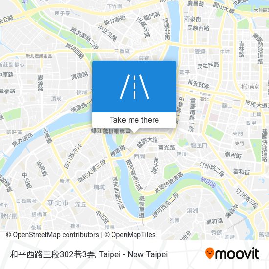 和平西路三段302巷3弄地圖