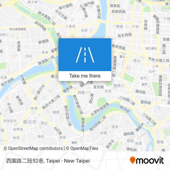 西園路二段52巷地圖
