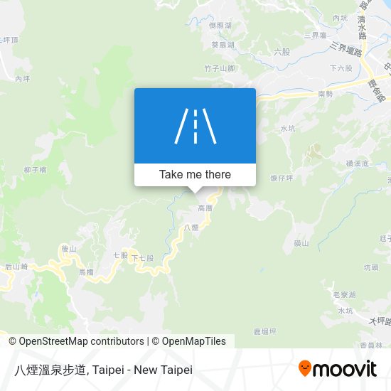 八煙溫泉步道 map