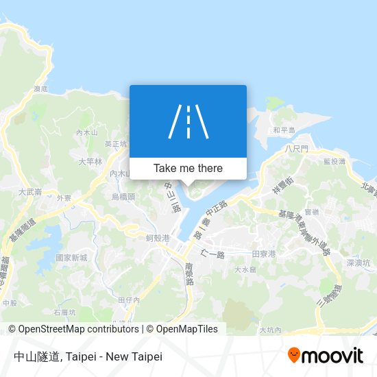 中山隧道地圖