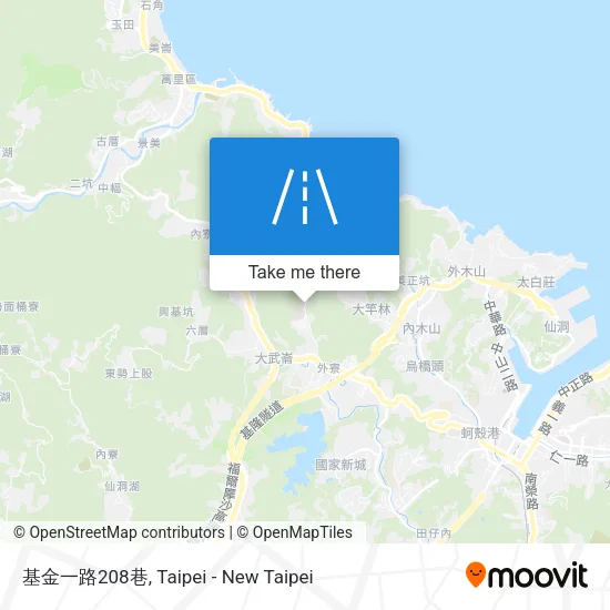 基金一路208巷 map