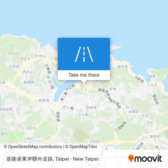基隆港東岸聯外道路 map