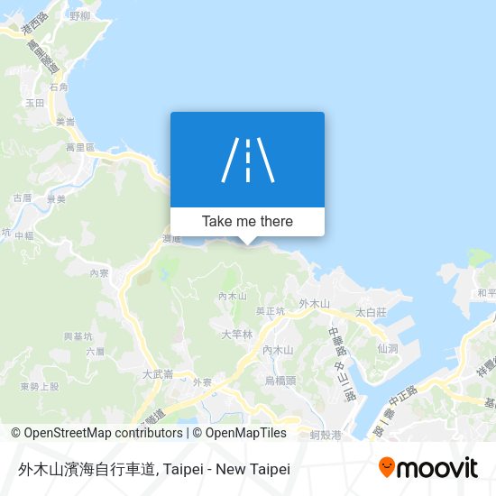 外木山濱海自行車道 map