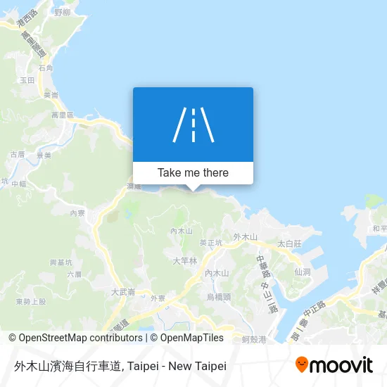 外木山濱海自行車道 map