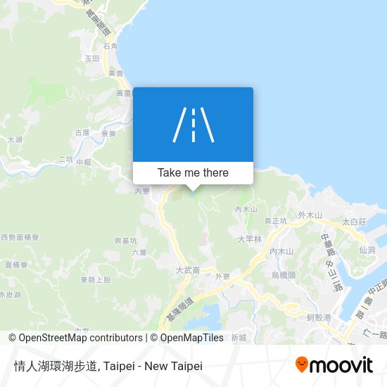 情人湖環湖步道地圖