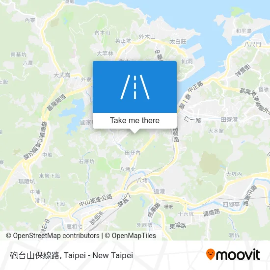 砲台山保線路 map