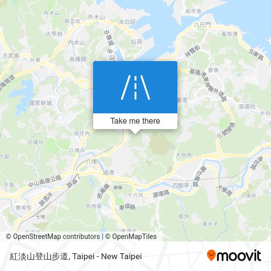 紅淡山登山步道地圖