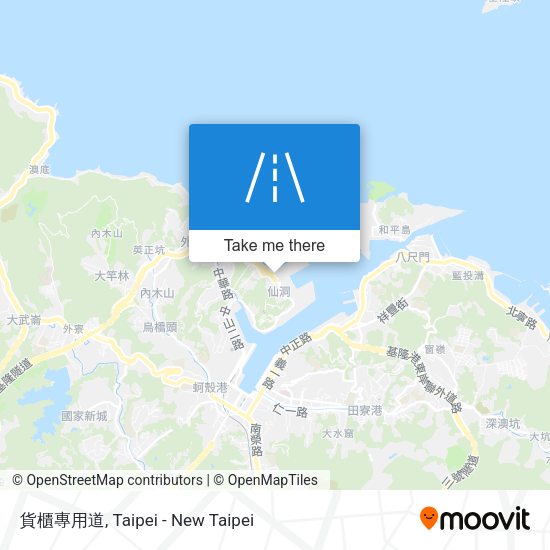 貨櫃專用道地圖