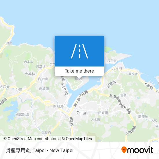貨櫃專用道 map