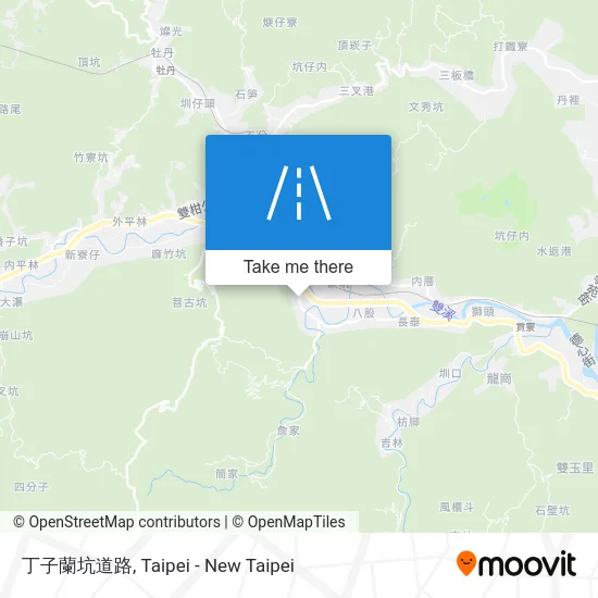 丁子蘭坑道路 map