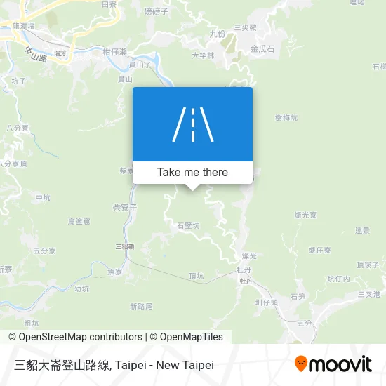 三貂大崙登山路線 map
