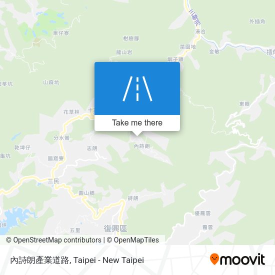 內詩朗產業道路 map