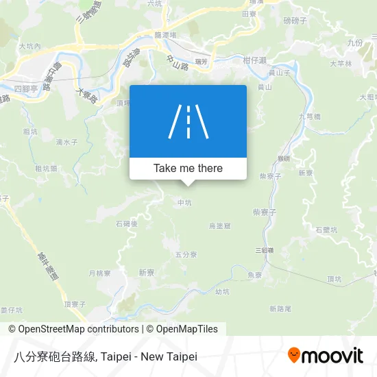 八分寮砲台路線 map