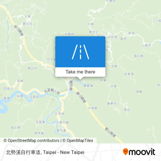 北勢溪自行車道地圖