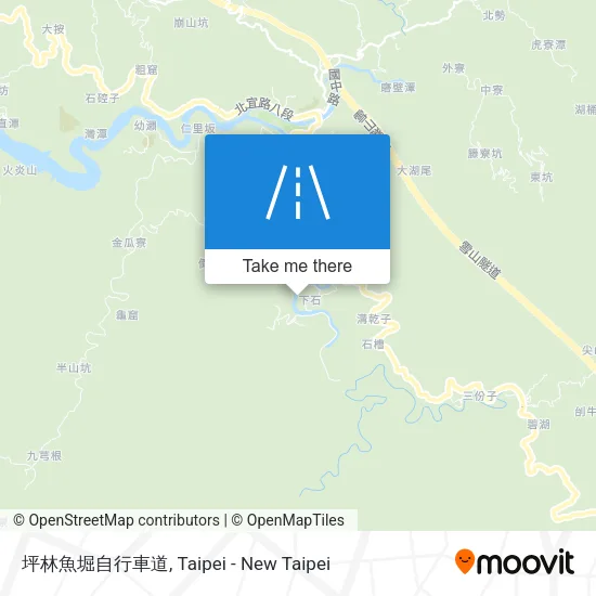 坪林魚堀自行車道 map