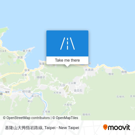 基隆山大拇指岩路線 map