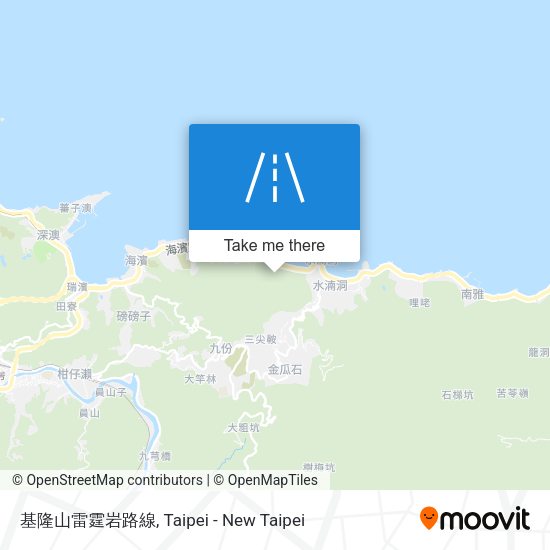 基隆山雷霆岩路線 map