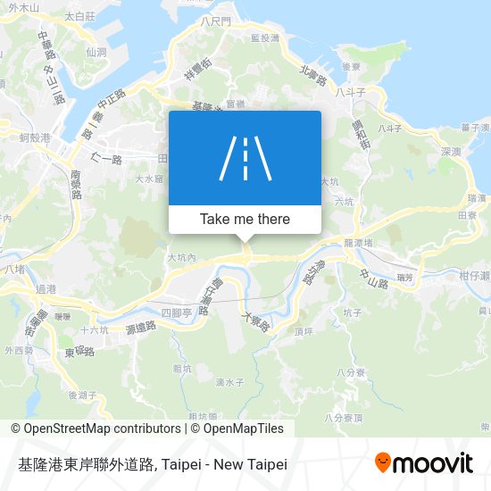 基隆港東岸聯外道路 map