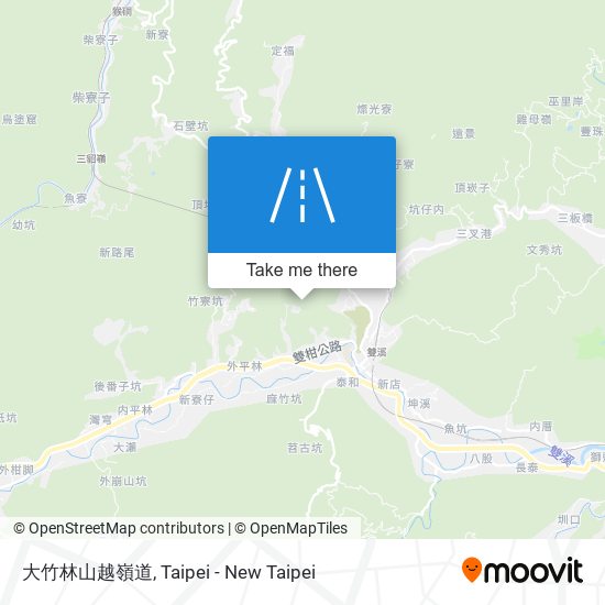 大竹林山越嶺道地圖