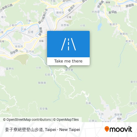 姜子寮絕壁登山步道地圖