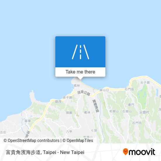 富貴角濱海步道地圖