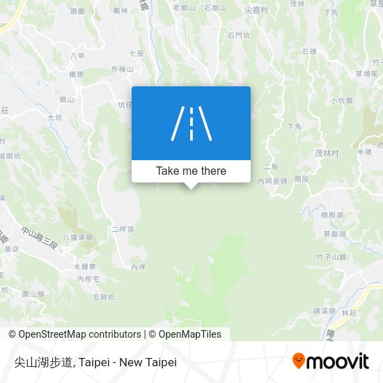 尖山湖步道 map