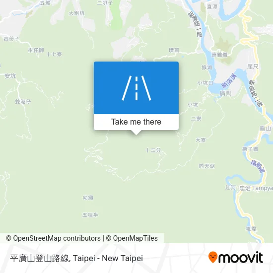 平廣山登山路線 map