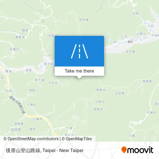 後厝山登山路線 map