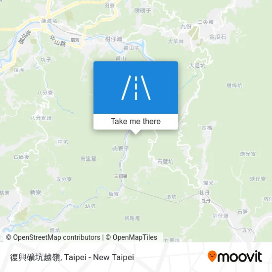 復興礦坑越嶺 map