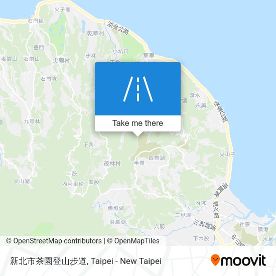 新北市茶園登山步道 map