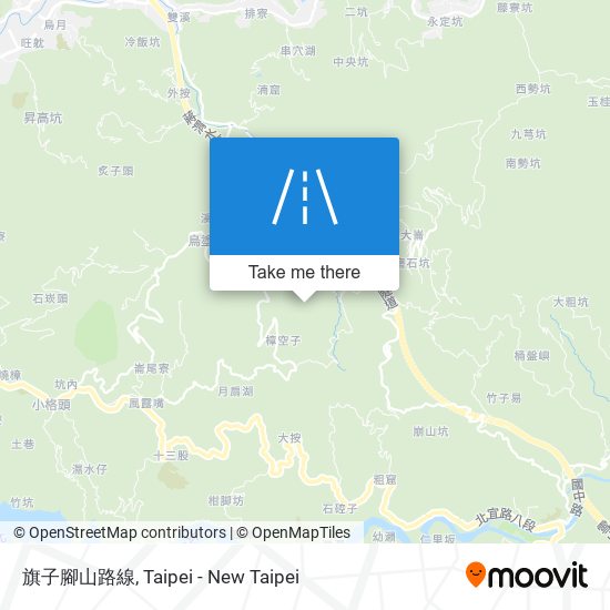 旗子腳山路線 map